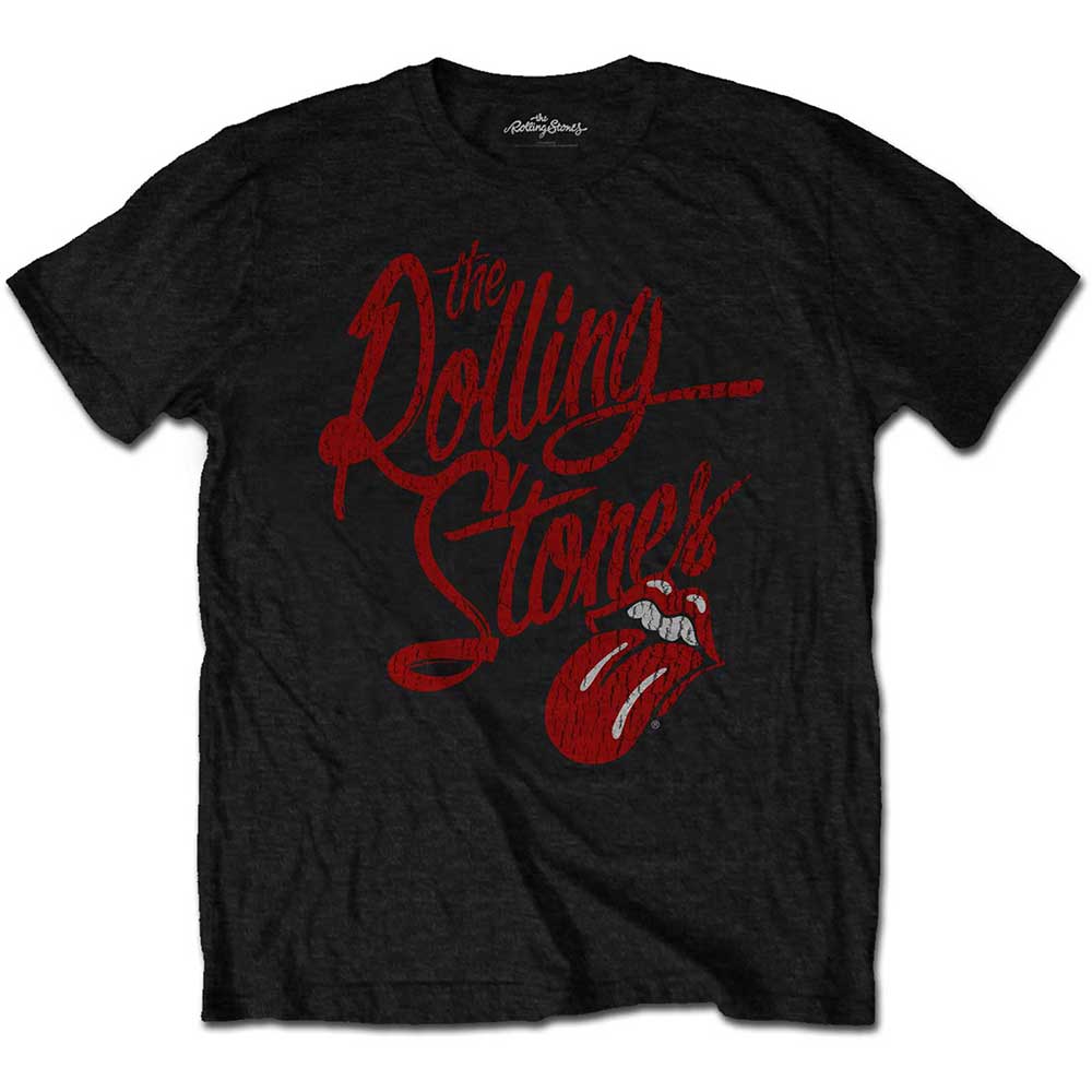 ROLLING STONES ローリングストーンズ (来日 35周年 記念 ) - Script Logo / Tシャツ / メンズ - PGS